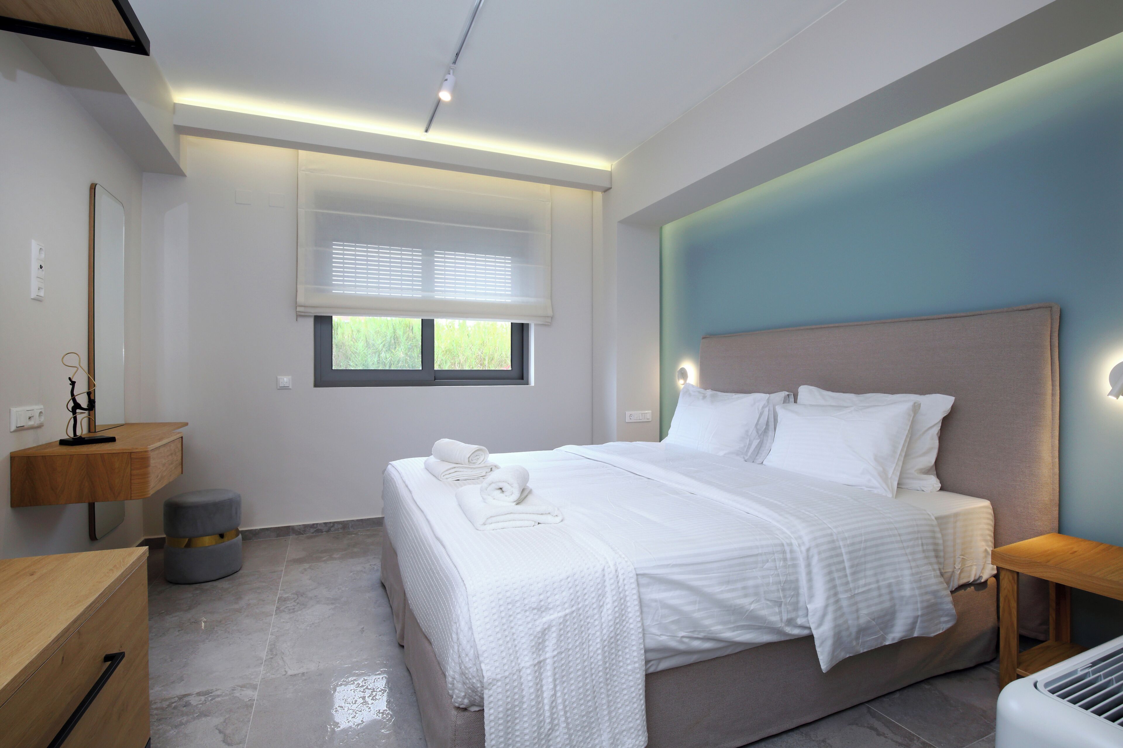 Leilighet, byutsikt | 1 soverom, sengetøy av topp kvalitet og memory foam-senger