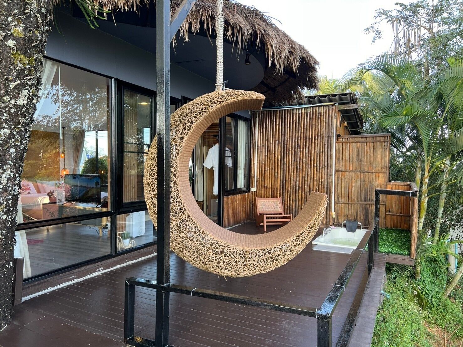 Exclusive Villa Bamboo Mountain View | Terrasse/Patio