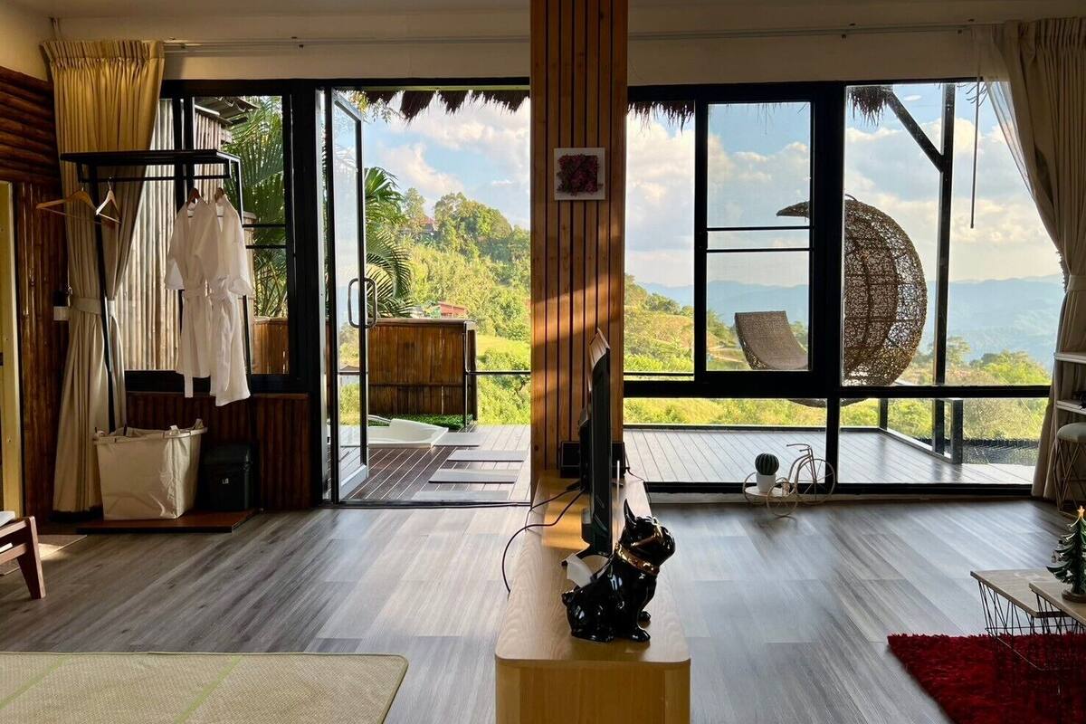 Exclusive Villa Bamboo Mountain View | 1 soverom og wi-fi (inkludert)