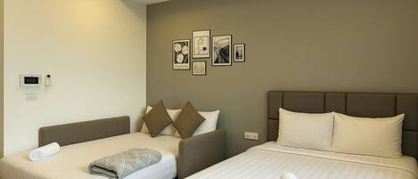 1 habitación y ropa de cama hipoalergénica