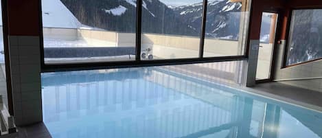 Indoor pool, a heated pool