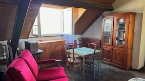 TV, fireplace, books - Villa le Roche du Ris -  10-12 personnes (Baraize)