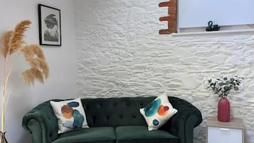 Fireplace, books, printers