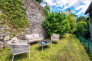 Appartement, patio, vue jardin