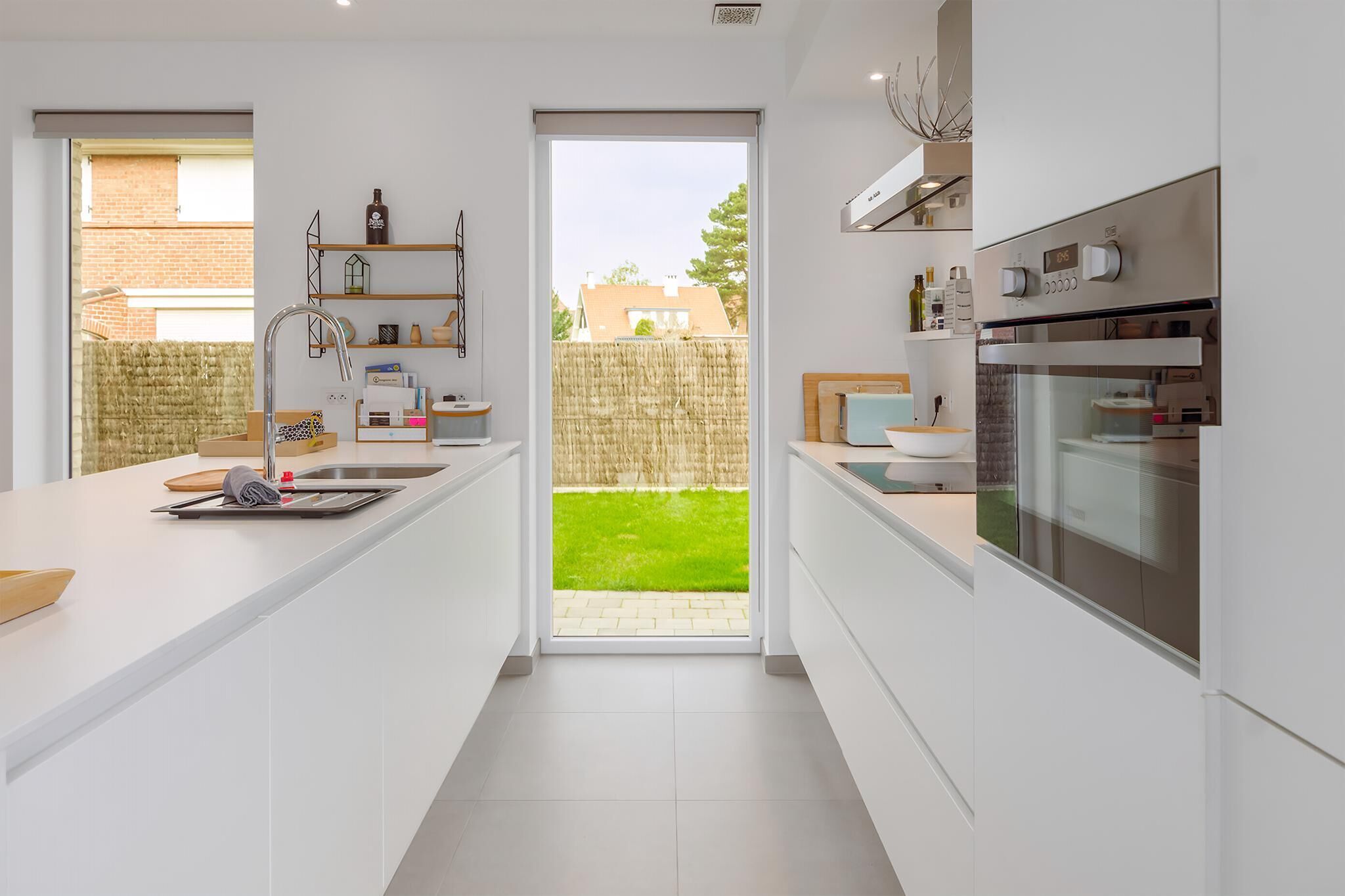 Fridge, microwave, coffee/tea maker, electric kettle