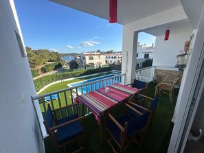 Outdoor dining - 3.4 - Sea view apartment in Fornells (Ses Salines)