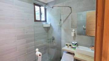 Chambre, 1 chambre, fumeur, piscine privée | Salle de bain