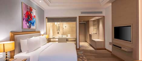 1 quarto, roupas de cama premium, edredons de pluma, frigobar