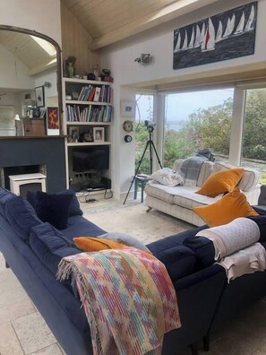 TV, fireplace - Starfish Cottage Baltimore (Cork)