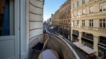 Familienapartment, 2 Schlafzimmer, Stadtblick | Blick vom Balkon