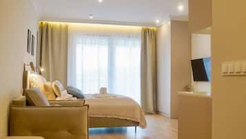 Suíte estúdio standard, aceita animais de estimação | Individualmente decorados, individualmente mobiliados