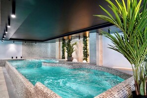 Indoor pool, seasonal outdoor pool