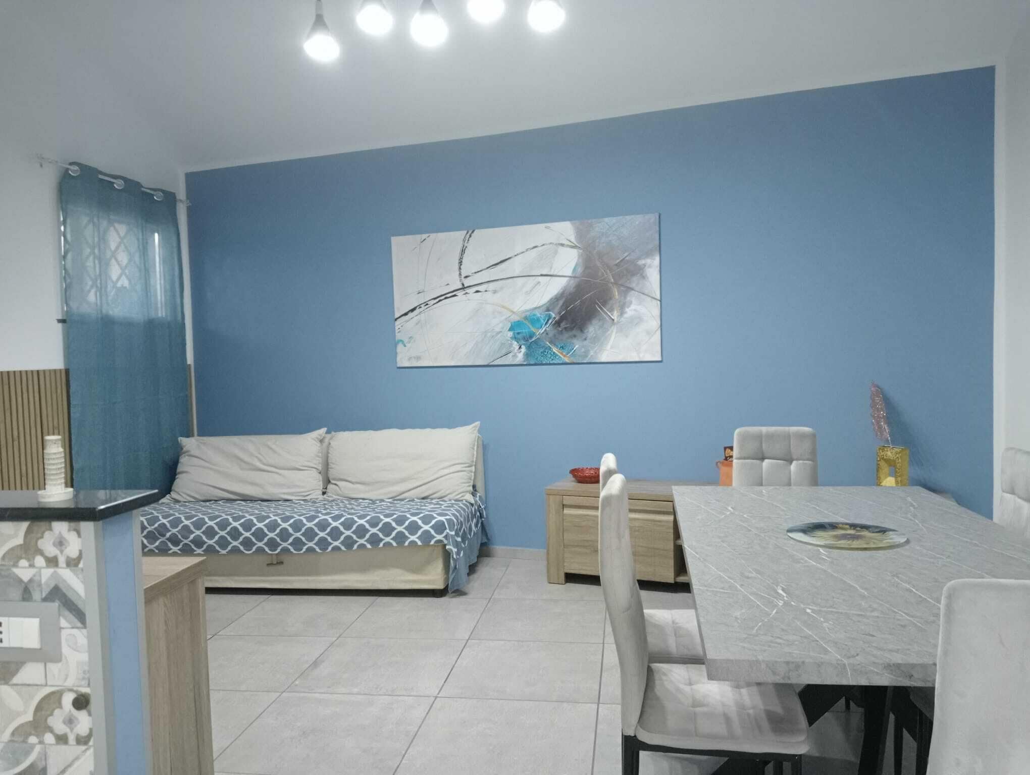 Ferienhaus, 2 Schlafzimmer, barrierefrei, Raucher | Wohnzimmer