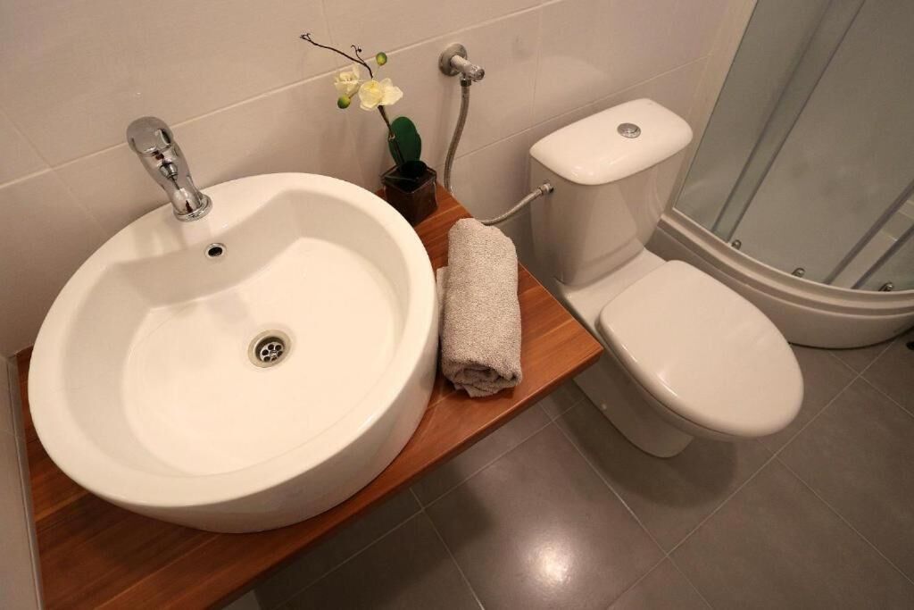 Towels, soap, toilet paper