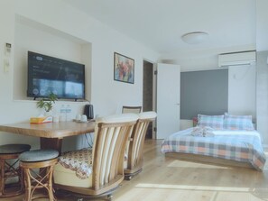 Family Apartment, 2 Double Beds | Living area - WZNET UMEYASHIKI (Tokyo)