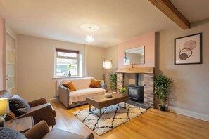 TV, fireplace, offices
