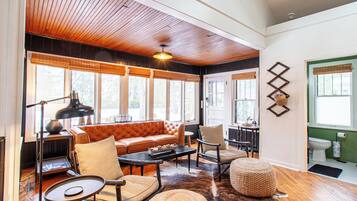 TV connectée, cheminée