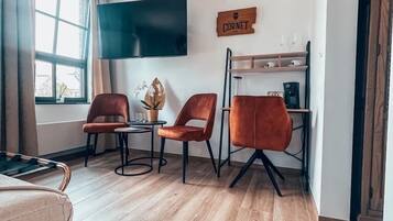 In-room safe, laptop workspace, blackout drapes, soundproofing