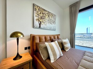 1 bedroom, iron/ironing board, WiFi, bed sheets - Cozy 1-bedroom apartment in Dubai (دبي)