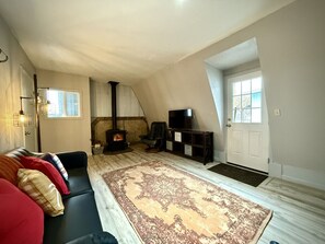TV connectée, cheminée