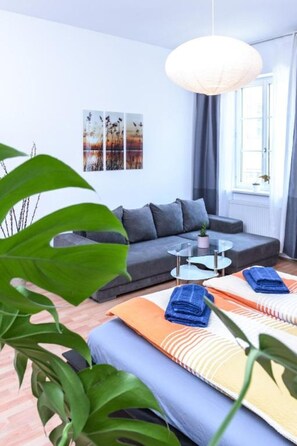4 bedrooms, iron/ironing board, travel cot, WiFi