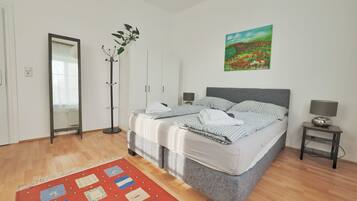 4 bedrooms, iron/ironing board, travel crib, WiFi