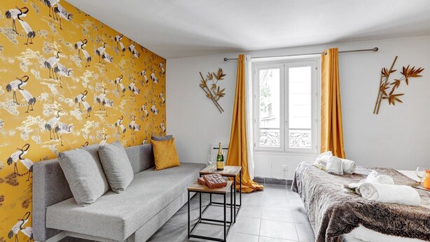 Room - TheBlueStay 143 - Superb cozy studio apartment (Paris)