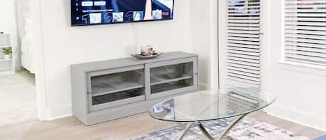 Smart TV, table football, computer monitors