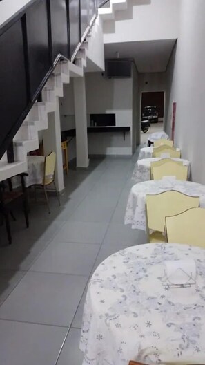 Free daily self-service breakfast 