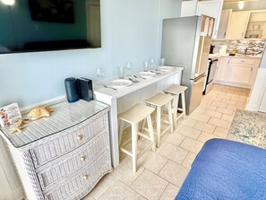 Fridge, microwave, oven, stovetop - First Floor, Pet-friendly, Steps to Beach! - Oceanside Oasis (Atlantic Beach)