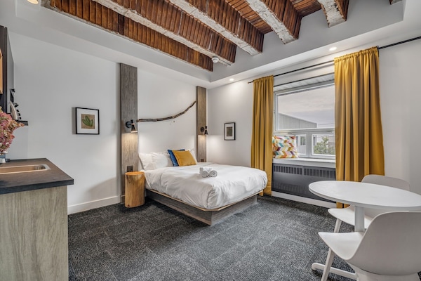 Suite studio, 1 grand lit, cuisinette | Bureau, espace de travail pour ordinateurs portables