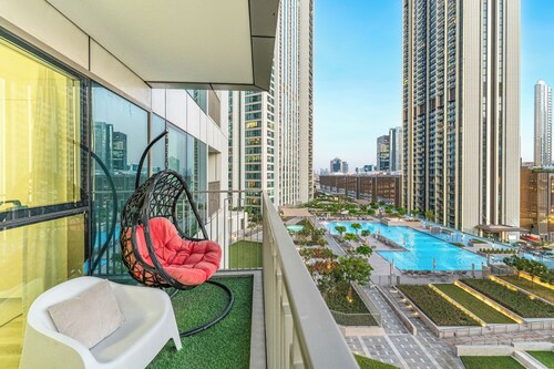 Cozy 2BR @ central Downtown, 
Direct Access to Dubai Mall & Burj Khalifa View