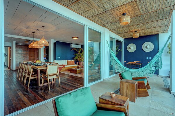 Luxury House, Balcony | Dining room