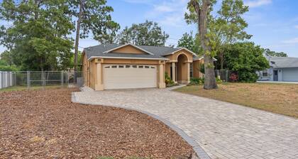 Spacious pet friendly home offers everything you need for a relaxing stay.