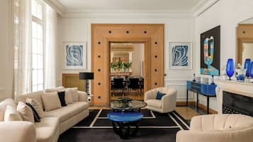 Luxury Villa, Garden View | Living area | 50-inch Smart TV with cable channels, Netflix, streaming services