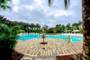 A heated pool