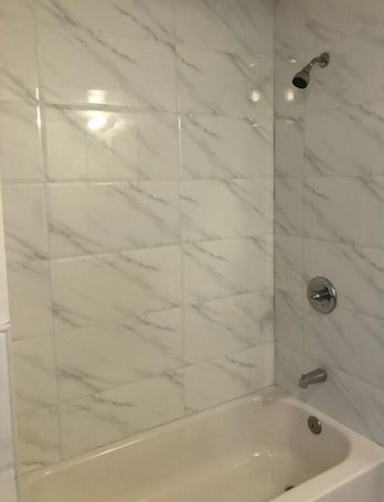 Bathroom. Large apartment, direct NYC train 5 min walk, MetLife Stadium World Cup 30 mins