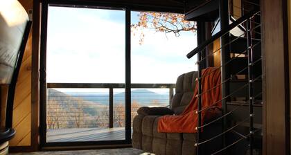 Cozy Treehouse in charming Stanardsville with WiFi, Heating/AC, Hot Tub!