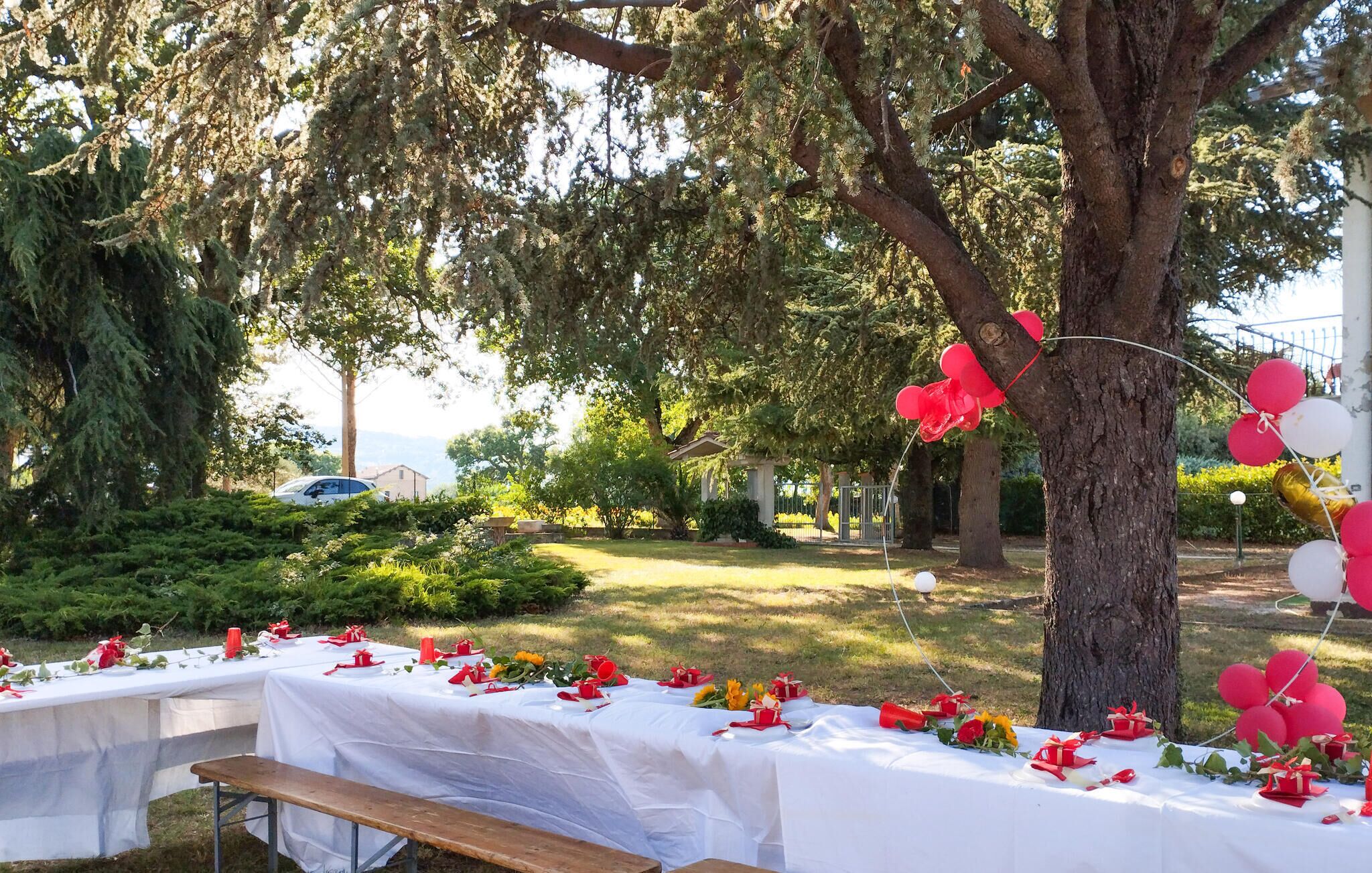 Área para banquetes al aire libre