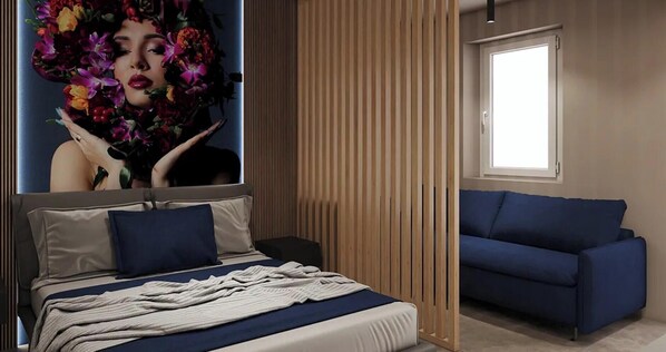 1 makuuhuone, silitysrauta/-lauta, ilmainen Wi-Fi, vuodevaatteet