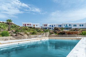 Pool - Villa 'Afrodite  On The Sea' with Sea View, Wi-Fi and Air Conditioning (Mykonos)