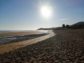 On the beach