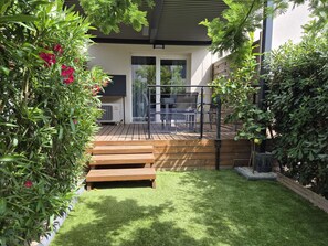 Terrace/patio - Beautiful duplex villa for 5 pers, air-conditioned (Sérignan)