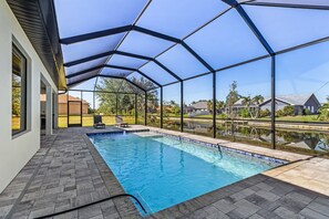 A heated pool