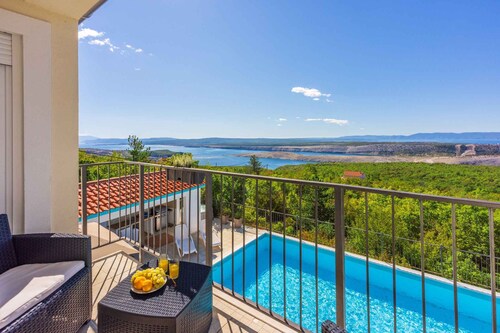 Villa with outdoor pool and panoramic views