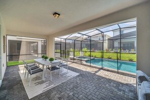 Una piscina riscaldata