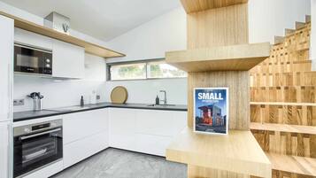 Microwave, oven, stovetop, toaster