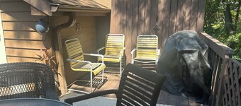 Cozy one level, 2 BR, 2 Bath TH in charming wooded community. Perfect location!