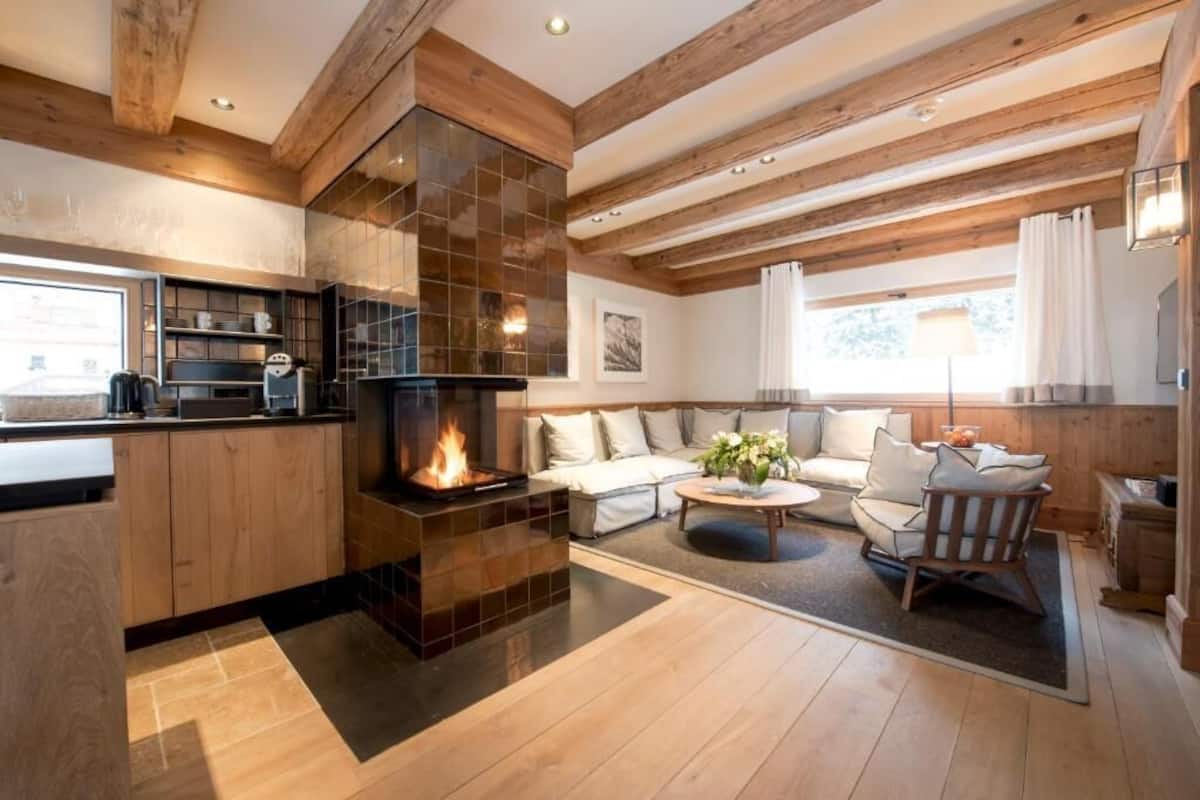 Chalé superluxo, 3 quartos | 2 quartos, cofres nos quartos, quartos à prova de som
