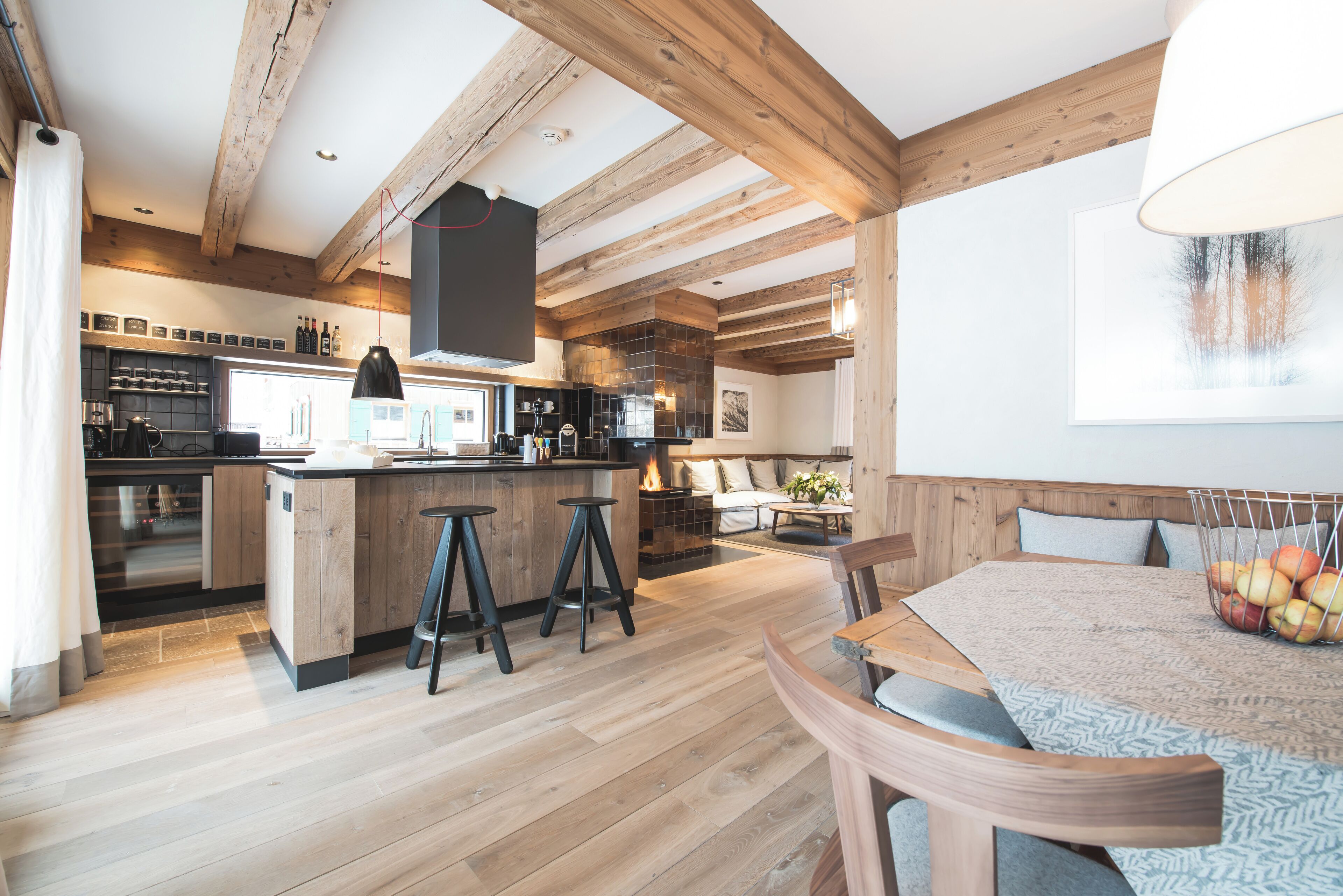 Luxury Chalet, 3 Bedrooms | Living area | Flat-screen TV, DVD player, printers